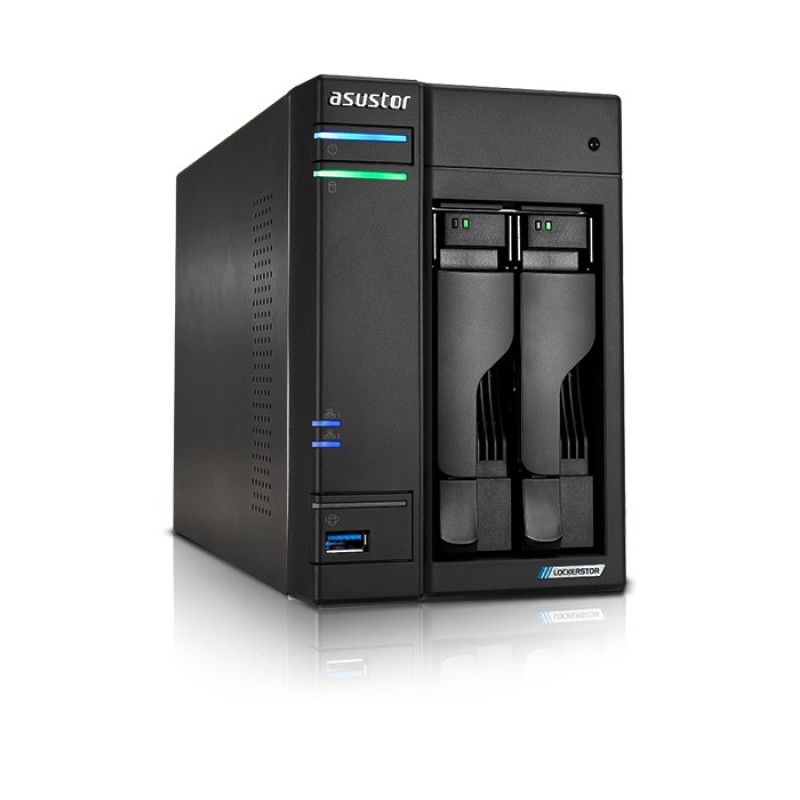 Asustor LOCKERSTOR 2 Gen2 (AS6702T) NAS Desktop Intel® Celeron® N5105 4 GB DDR4 0 TB ADM Black Asustor LOCKERSTOR 2 Gen2 (AS6702T) NAS Desktop Intel® Celeron® N5105 4 GB DDR4 0 TB ADM Black