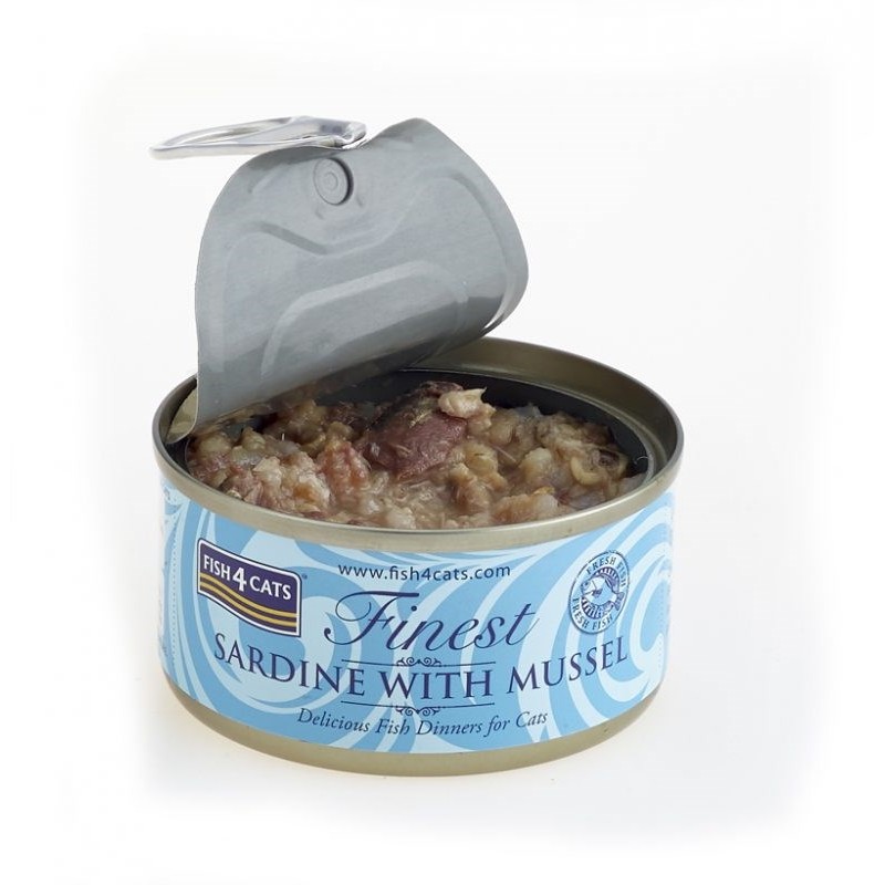 FISH4CATS Sardine with mussel - wet cat food - 70g FISH4CATS Sardine with mussel - wet cat food - 70g