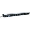 Intellinet Vertical Rackmount 12-Way Power Strip - German Type, With Single Air Switch, No Surge Protection Intellinet Vertical Rackmount 12-Way Power Strip - German Type, With Single Air Switch, No Surge Protection