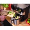 Tefal Dual Easy Fry & Grill EY905D Double 8.3 L Stand-alone 2700 W Hot air fryer Stainless steel Tefal Dual Easy Fry & Grill EY905D Double 8.3 L Stand-alone 2700 W Hot air fryer Stainless steel