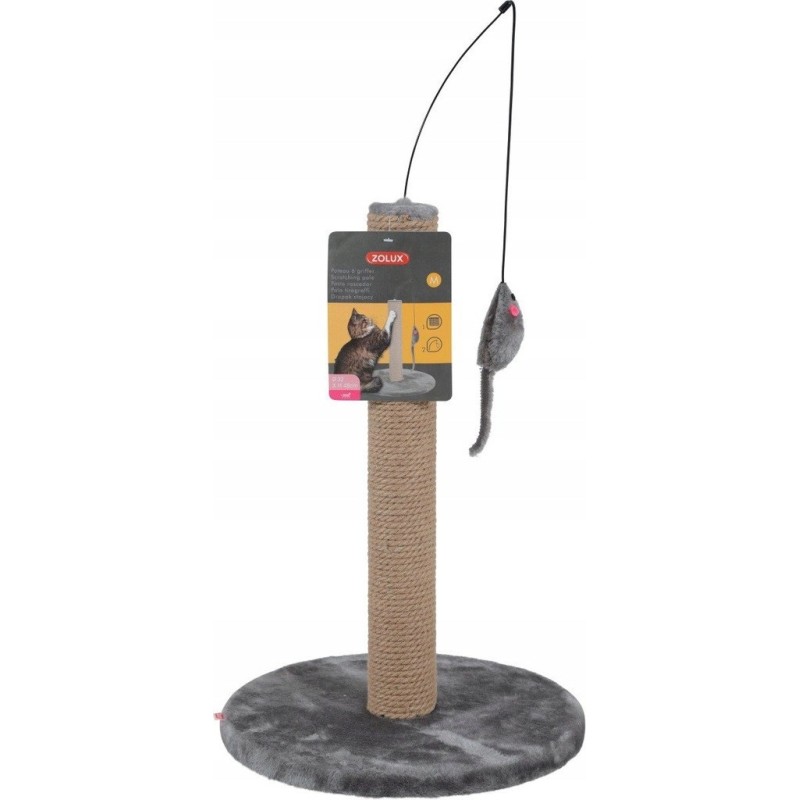 Zolux Cat scratching post with toy - grey Zolux Cat scratching post with toy - grey