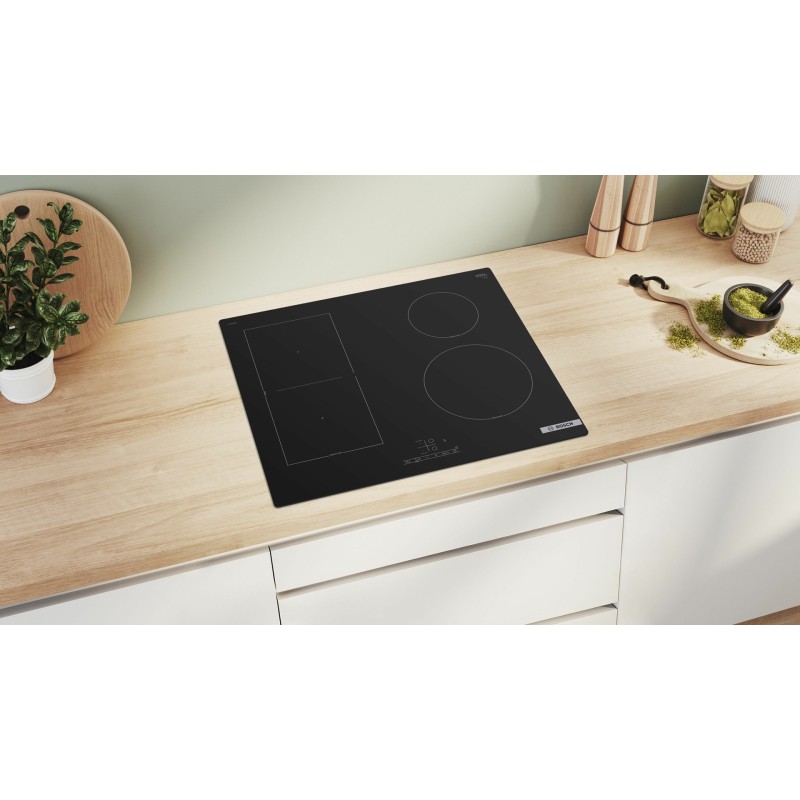 Bosch Serie 4 PVS61RBB5E hob Black Built-in 60 cm Zone induction hob 4 zone(s) Bosch Serie 4 PVS61RBB5E hob Black Built-in 60 cm Zone induction hob 4 zone(s)