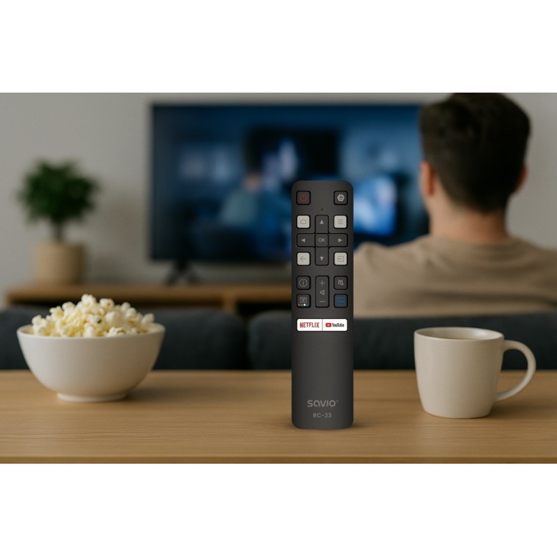 SAVIO RC-23 Universal / Replacement Remote Control for TCL TV SAVIO RC-23 Universal / Replacement Remote Control for TCL TV