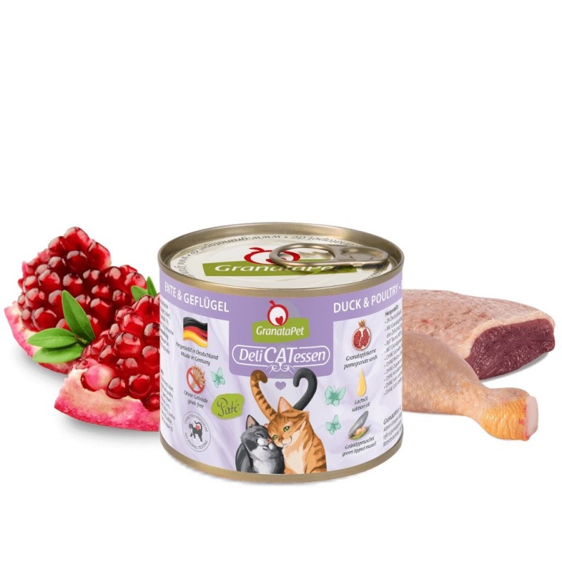 GRANATAPET DeliCATessen Duck and poultry - wet cat food - 200g GRANATAPET DeliCATessen Duck and poultry - wet cat food - 200g