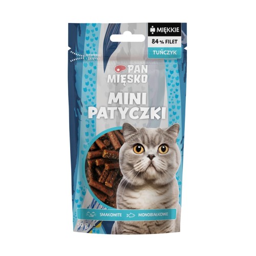 PAN MIĘSKO Mini Tuna Sticks - cat treats - 50g PAN MIĘSKO Mini Tuna Sticks - cat treats - 50g