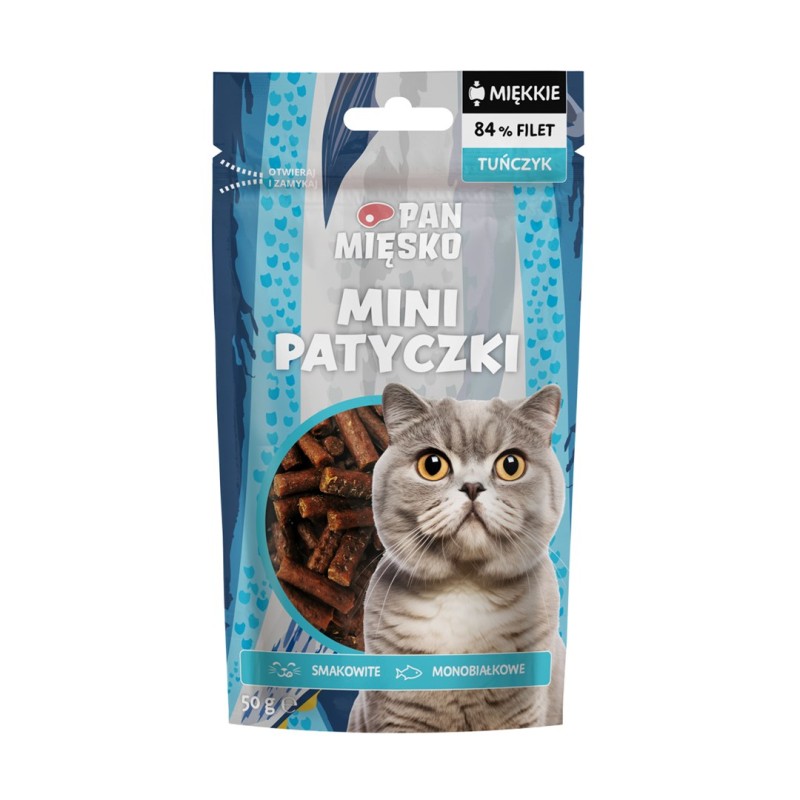 PAN MIĘSKO Mini Tuna Sticks - cat treats - 50g