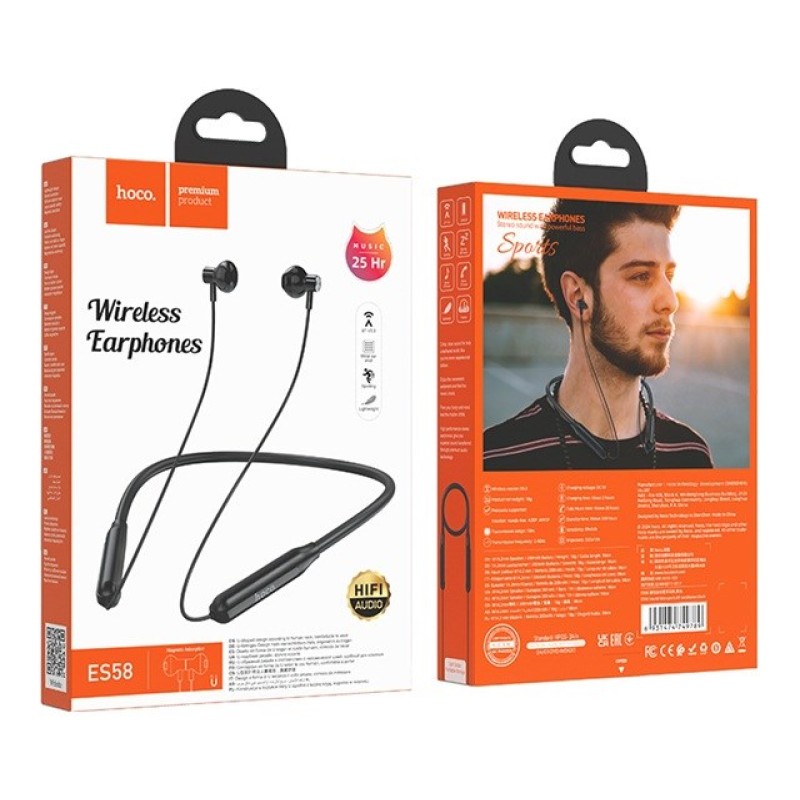 Hoco ES58 Sound Headset Wireless In-Ear Calls/Music Bluetooth Black Hoco ES58 Sound Headset Wireless In-Ear Calls/Music Bluetooth Black