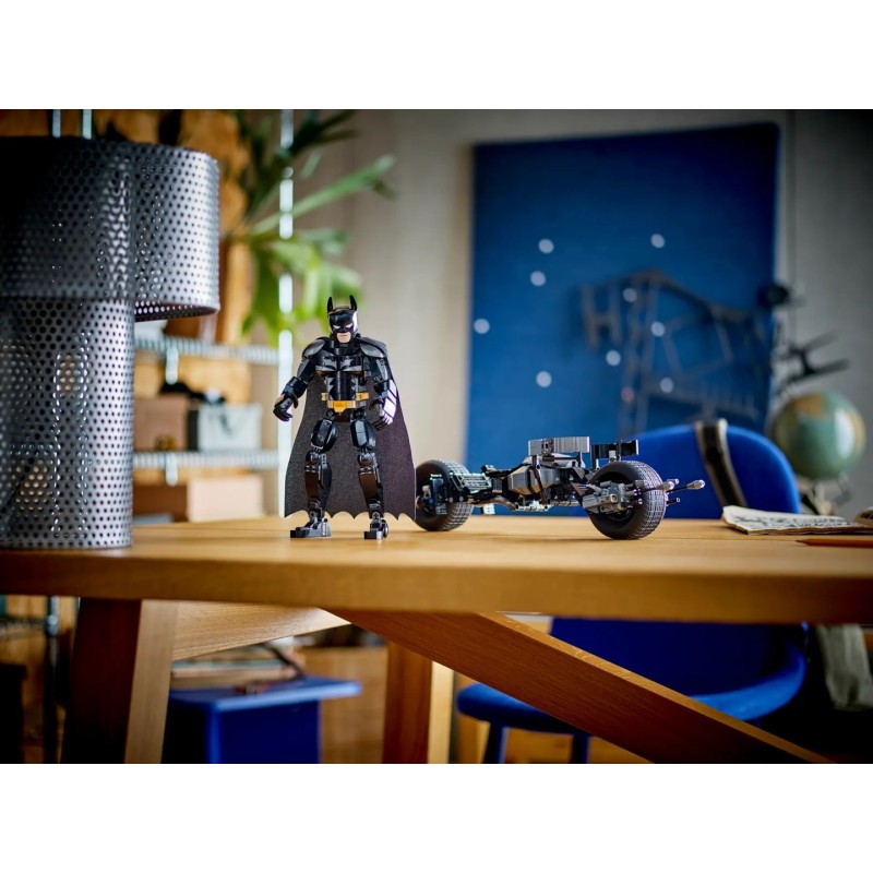 LEGO BATMAN 76273 Batman Construction Figure and the Bat-Pod Bike