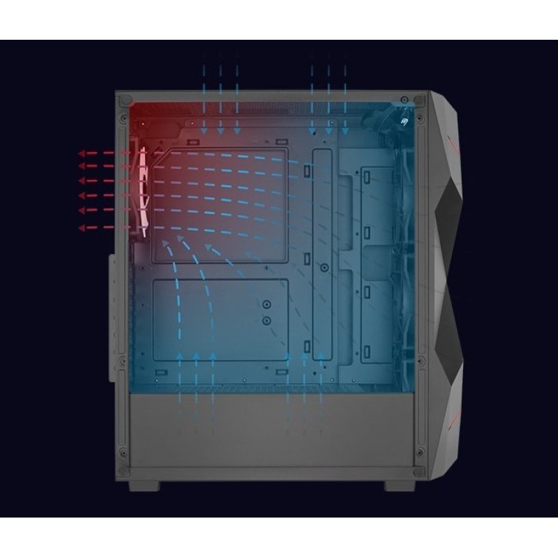 PC Case Aerocool PGS Volcan-G-BK-V1 PC Case Aerocool PGS Volcan-G-BK-V1