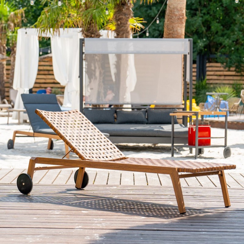 Garden lounger TEXAS brown Garden lounger TEXAS brown