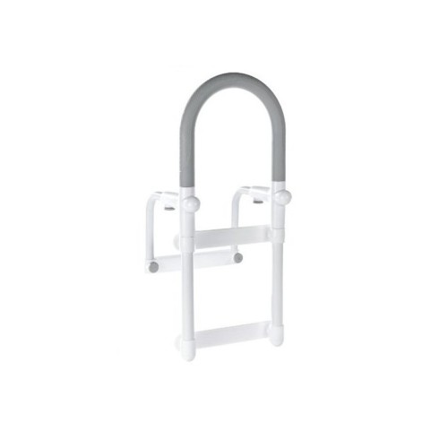 Rounded bath handle with non-slip grip Rounded bath handle with non-slip grip