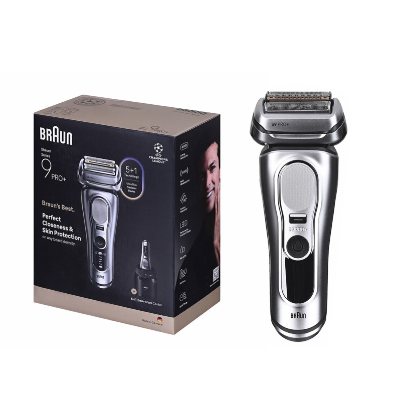 Braun Series 9 Pro+ 9667CC men's shaver Foil shaver Trimmer Silver Braun Series 9 Pro+ 9667CC men's shaver Foil shaver Trimmer Silver