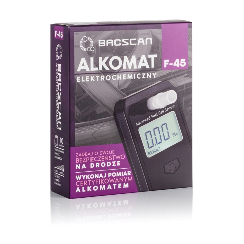 BACscan F-45 alcohol tester 0 - 4% Black BACscan F-45 alcohol tester 0 - 4% Black