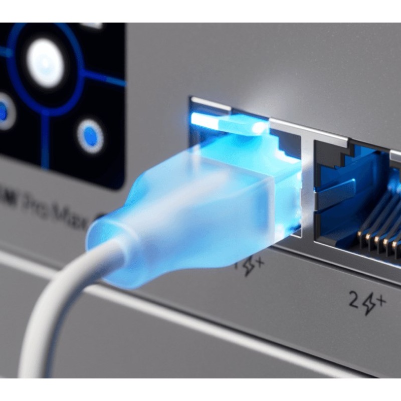 Ubiquiti UACC-Cable-Patch-EL-3M-W networking cable Translucent, White Cat6 Ubiquiti UACC-Cable-Patch-EL-3M-W networking cable Translucent, White Cat6