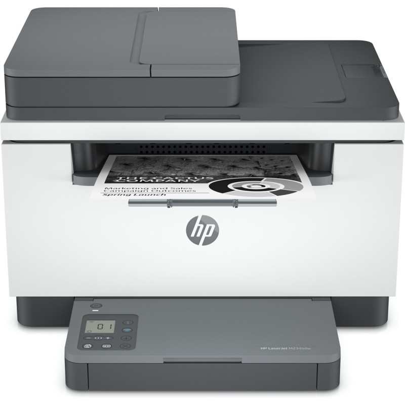 HP LaserJet MFP M234sdw Printer, Black and white, Printer for Small office, Print, copy, scan, Scan to email; Scan to PDF; Compact Size; Energy Efficient; Fast 2 sided printing; 40-sheet ADF; Dualband Wi-Fi