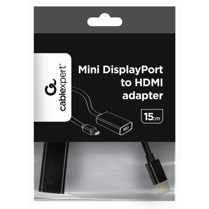 Gembird A-MDPM-HDMIF-02 video cable adapter Mini DisplayPort HDMI Type A (Standard) Black Gembird A-MDPM-HDMIF-02 video cable adapter Mini DisplayPort HDMI Type A (Standard) Black