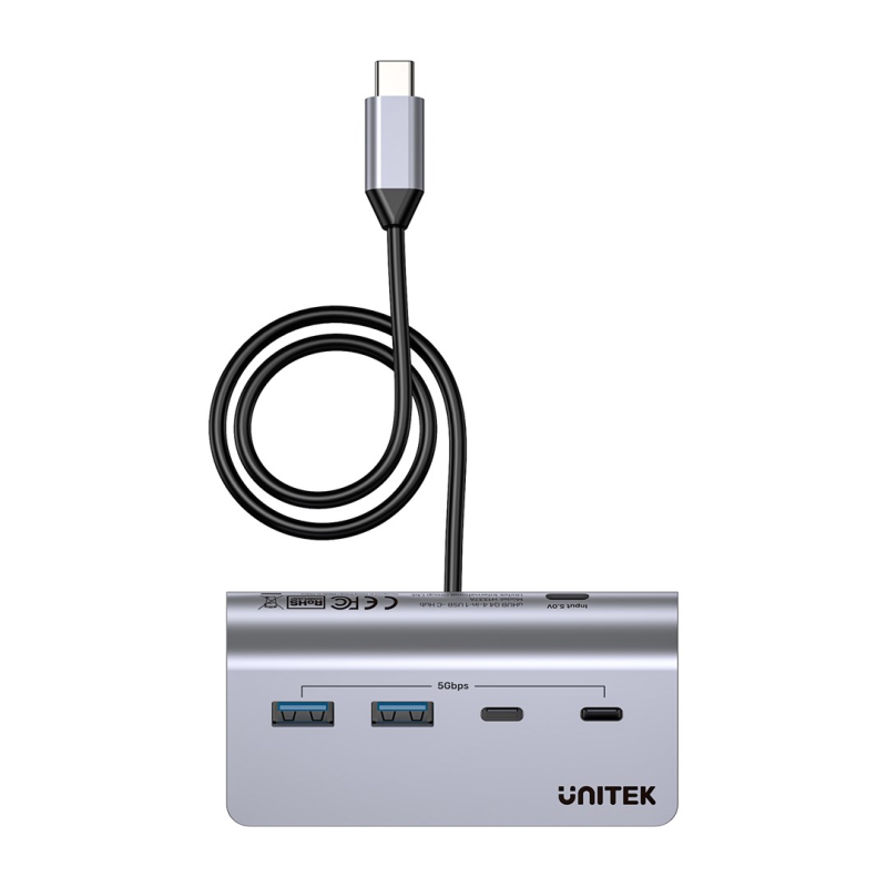 UNITEK HUB USB-C 2X USB-C 2X USB-A 5GBPS ALU UNITEK HUB USB-C 2X USB-C 2X USB-A 5GBPS ALU