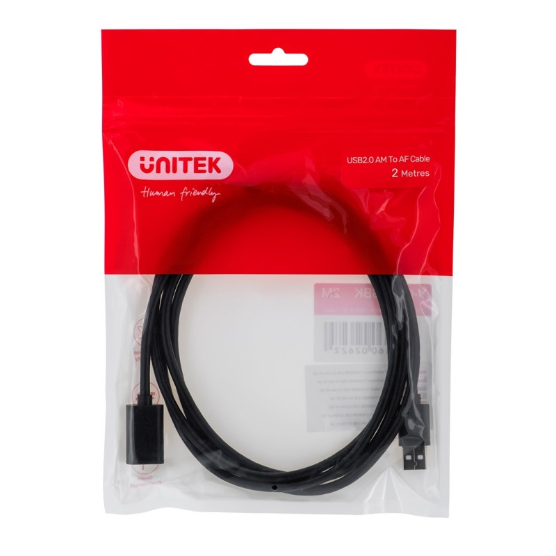 UNITEK Y-C450GBK USB cable 2 m USB 2.0 USB A Black UNITEK Y-C450GBK USB cable 2 m USB 2.0 USB A Black