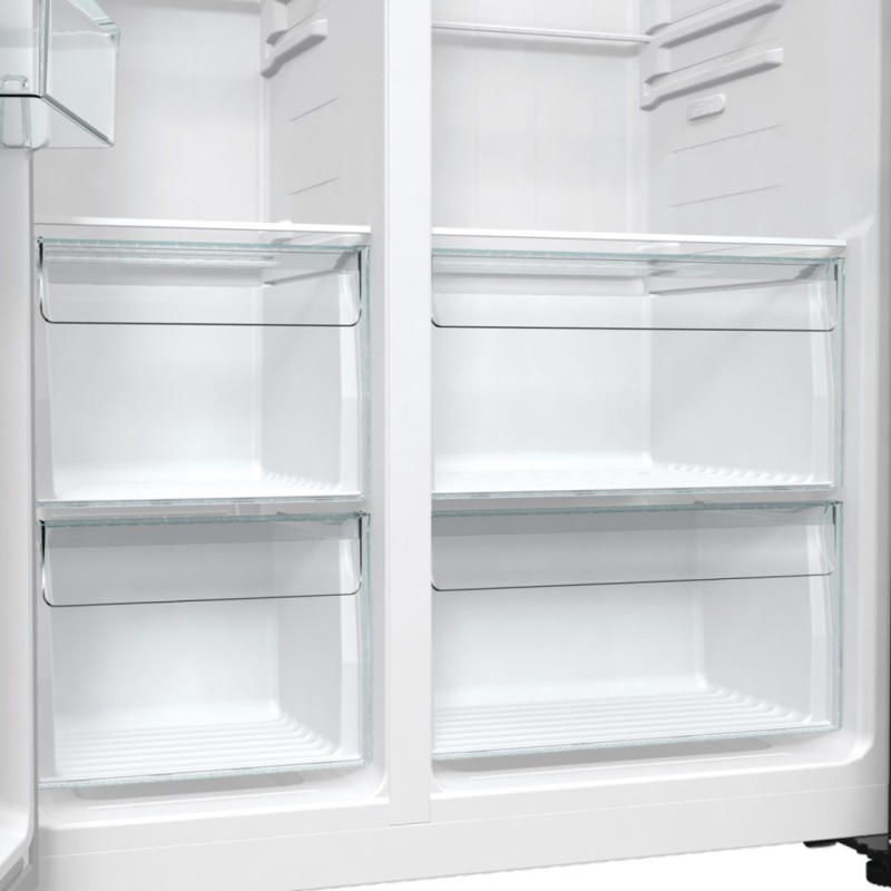 Gorenje NRR9185EAXL side-by-side refrigerator Freestanding 550 L E Silver Gorenje NRR9185EAXL side-by-side refrigerator Freestanding 550 L E Silver