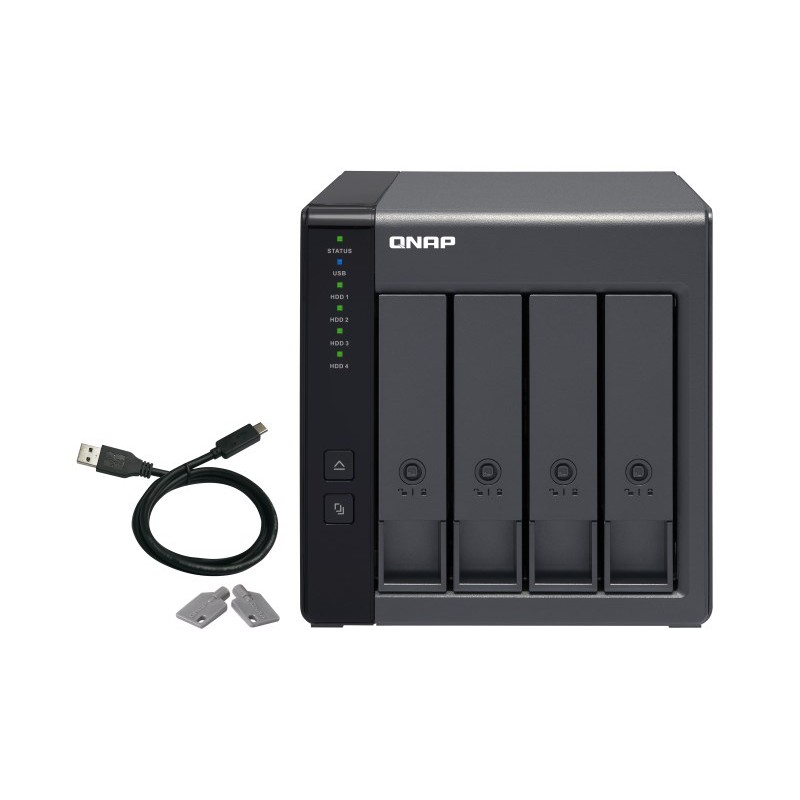 QNAP TR-004 storage drive enclosure HDD/SSD enclosure Black 2.5/3.5 QNAP TR-004 storage drive enclosure HDD/SSD enclosure Black 2.5/3.5