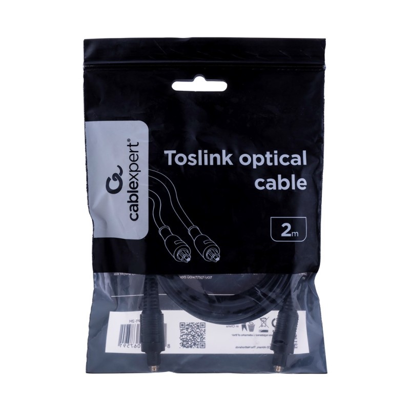 Gembird Toslink, 2m audio cable Black Gembird Toslink, 2m audio cable Black