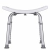 Rectangular shower stool with height adjustment Rectangular shower stool with height adjustment