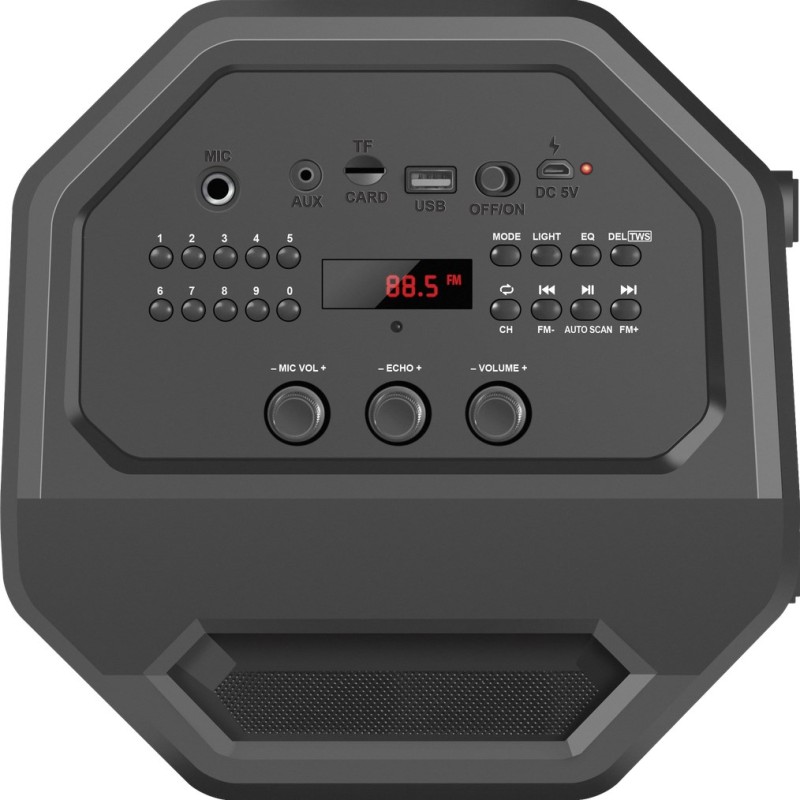 Defender Rage Stereo portable speaker Black 50 W Defender Rage Stereo portable speaker Black 50 W