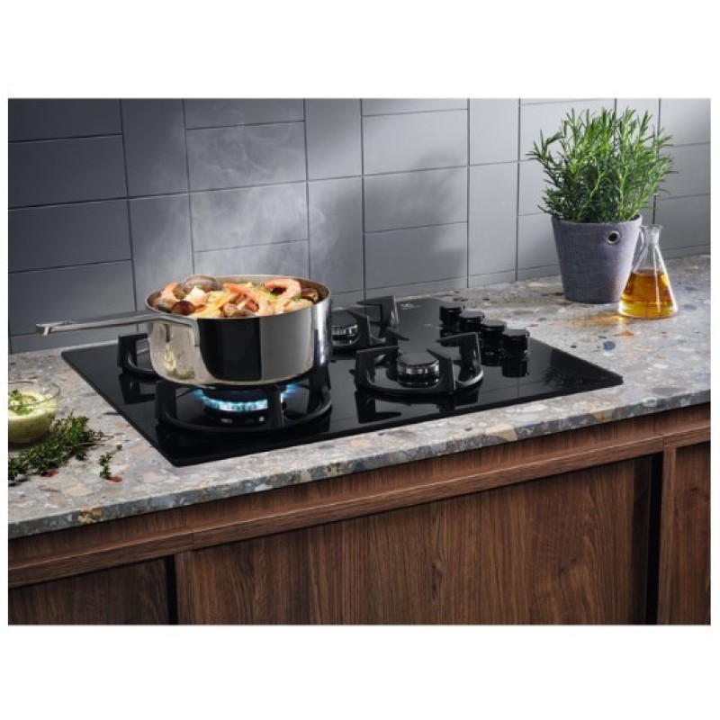 Electrolux EGG6407K Black Built-in 59 cm Gas 4 zone(s) Electrolux EGG6407K Black Built-in 59 cm Gas 4 zone(s)