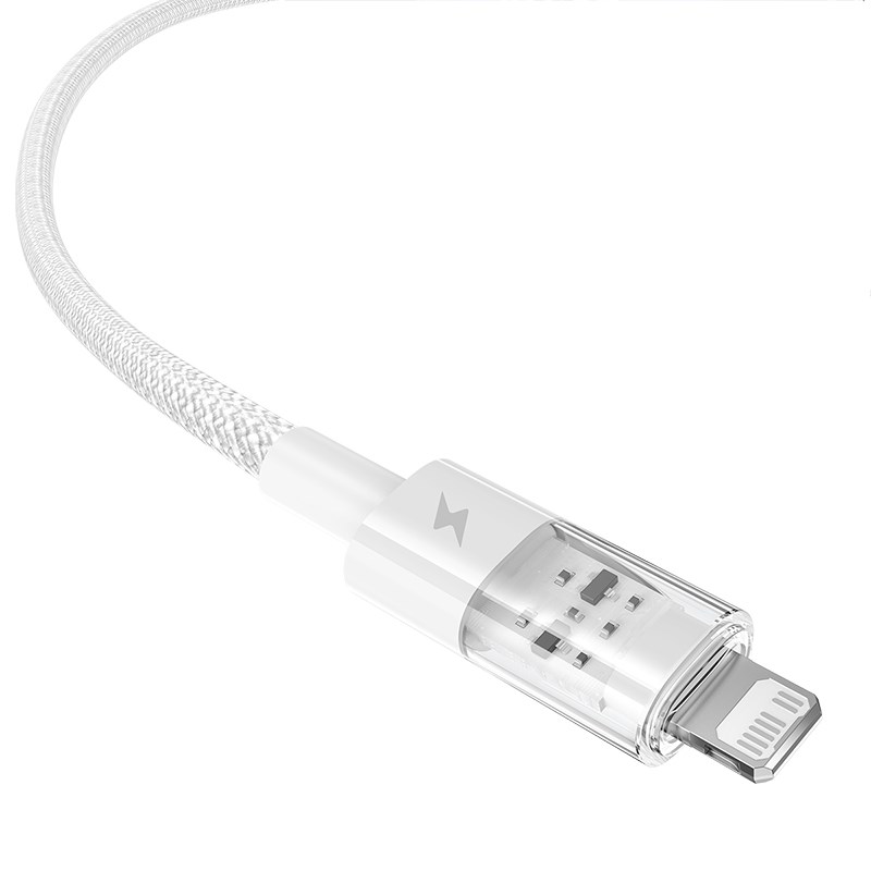 Baseus Gem USB to IP 2.4A fast charging cable 2 m White Baseus Gem USB to IP 2.4A fast charging cable 2 m White
