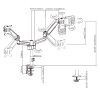 Maclean MC-749 LCD LED Plasma TV Mount Wall Mount Slim Max. Vesa 600x400 (37-70