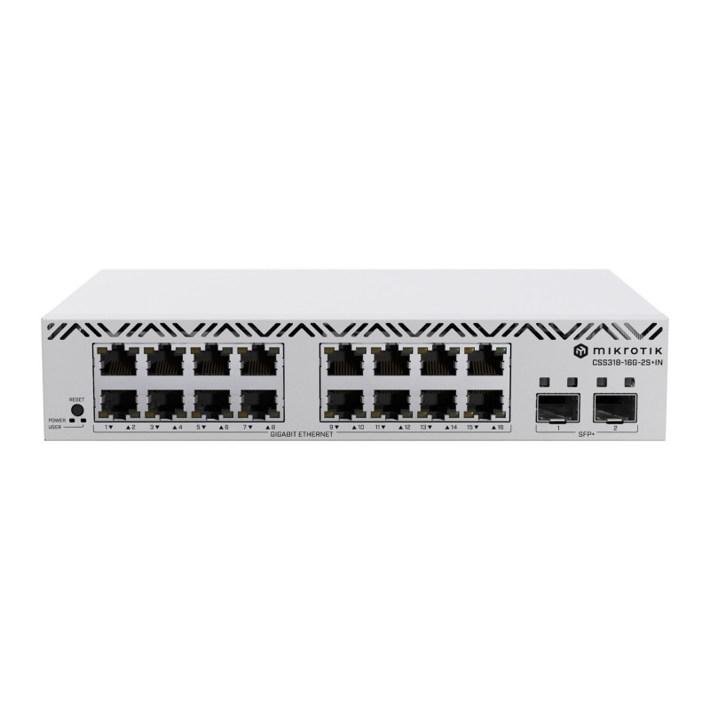 Switch Mikrotik CSS318-16G-2S+IN 18p Managed Gigabit/10G Switch Mikrotik CSS318-16G-2S+IN 18p Managed Gigabit/10G