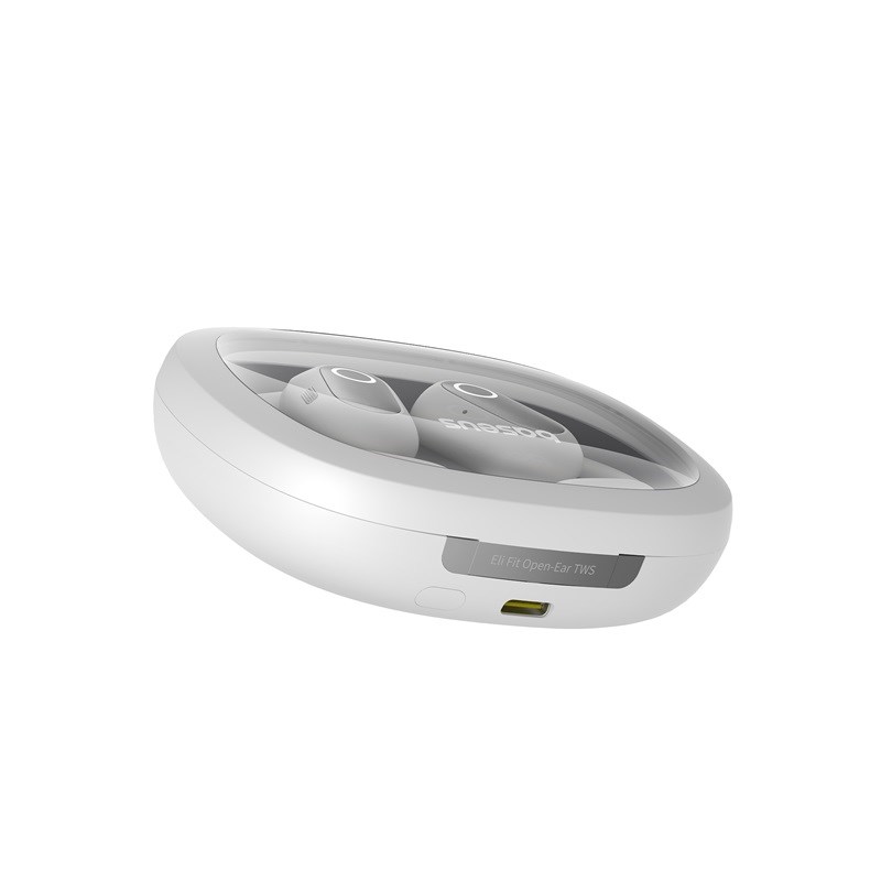 Baseus Eli Fit Open- Ear Headset Wireless Connectivity/Music USB Type-C Bluetooth White Baseus Eli Fit Open- Ear Headset Wireless Connectivity/Music USB Type-C Bluetooth White