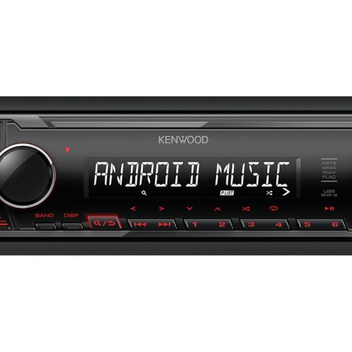 Kenwood KMM-105RY car media receiver Black 50 W