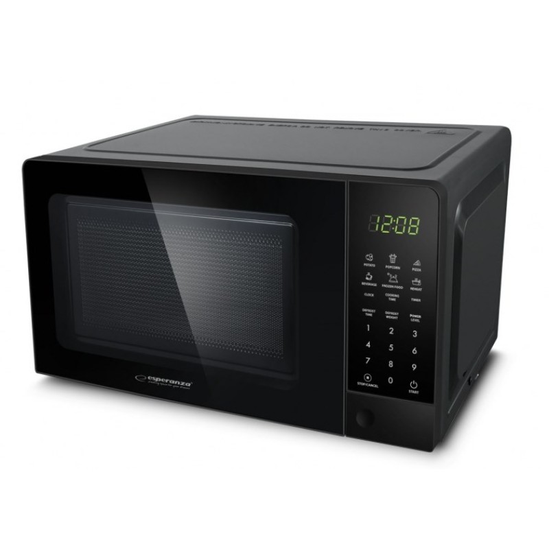 Esperanza EKO009 microwave Countertop Solo microwave 20 L 700 W Black Esperanza EKO009 microwave Countertop Solo microwave 20 L 700 W Black