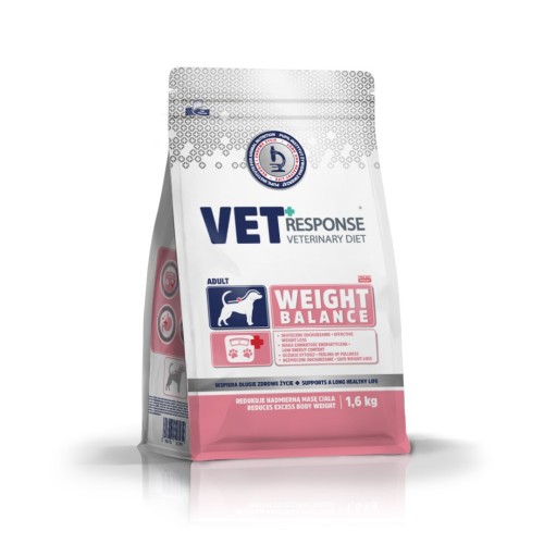VET RESPONSE Weight balance - dry dog food - 1,6kg VET RESPONSE Weight balance - dry dog food - 1,6kg