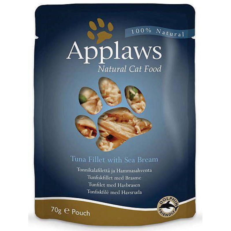 APPLAWS Natural Cat Food Tuna with sea bream - wet cat food - 70g APPLAWS Natural Cat Food Tuna with sea bream - wet cat food - 70g