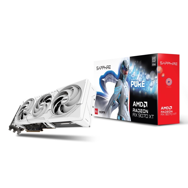 Sapphire PURE Radeon RX 9070 XT AMD 16 GB GDDR6 Sapphire PURE Radeon RX 9070 XT AMD 16 GB GDDR6