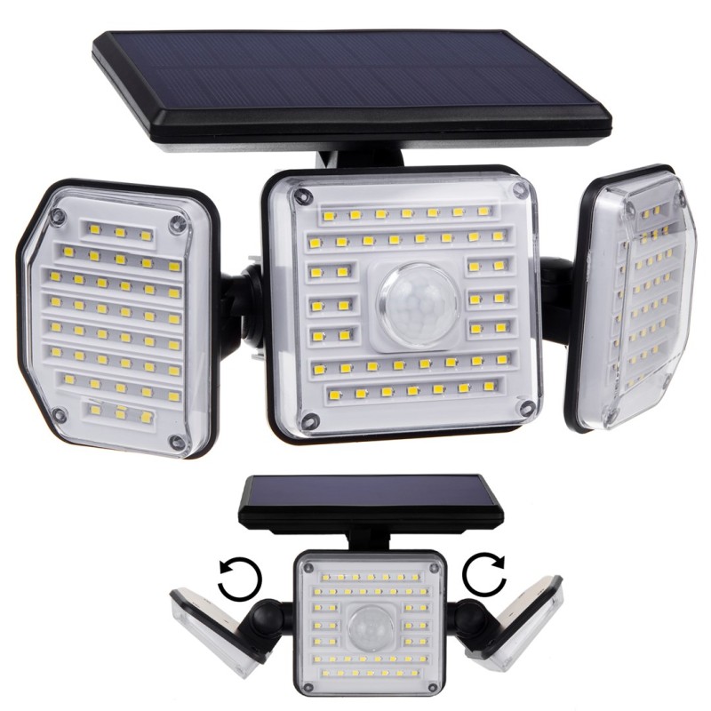 Maclean IP65 Solar LED Lamp with Motion and Dusk-to-Dawn Sensor IP65 4W 320lm 4000K Li-ion 1200 mAh 3 Operating Modes Floodlight Security Garden Entryway HQ Maclean IP65 Solar LED Lamp with Motion and Dusk-to-Dawn Sensor IP65 4W 320lm 4000K Li-ion 1200 mAh 3 Operating Modes Floodlight Security Garden Entryway HQ