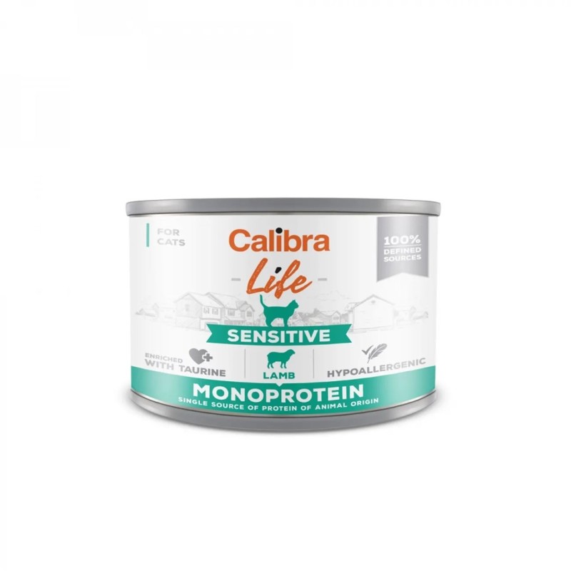 CALIBRA Cat Life Sensitive Lamb - wet cat food - 200g