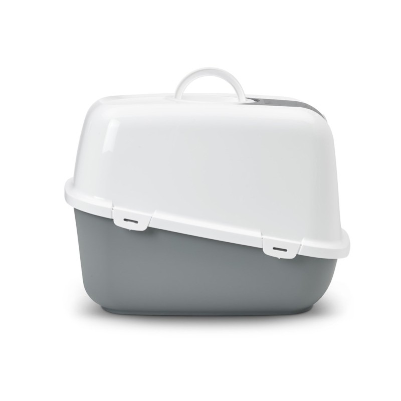 SAVIC Nestor Jumbo White-Grey – covered cat litter box – 66.5x48.5x46.5 cm – 1 pc. SAVIC Nestor Jumbo White-Grey – covered cat litter box – 66.5x48.5x46.5 cm – 1 pc.