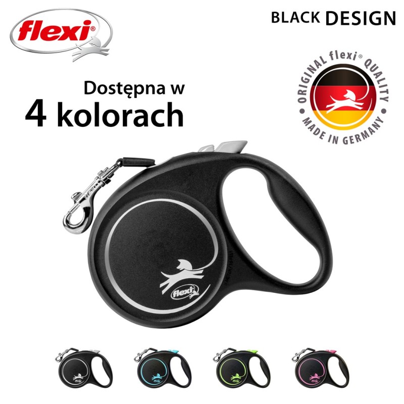 Flexi Black Design M 5 m Dog Retractable lead Flexi Black Design M 5 m Dog Retractable lead