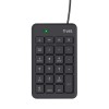 Trust 22221 numeric keypad Laptop/PC USB Black