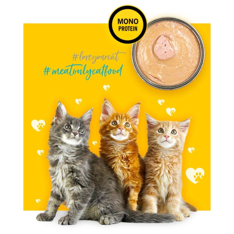3COTY Chicken For kittens - wet cat food - 80g 3COTY Chicken For kittens - wet cat food - 80g