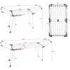 PROMIS MONZA laundry dryer, extendable + 2 large wings PROMIS MONZA laundry dryer, extendable + 2 large wings