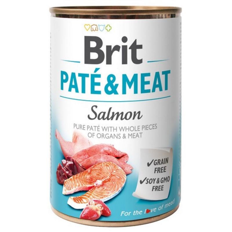 BRIT Paté & Meat Salmon - wet dog food - 400g BRIT Paté & Meat Salmon - wet dog food - 400g