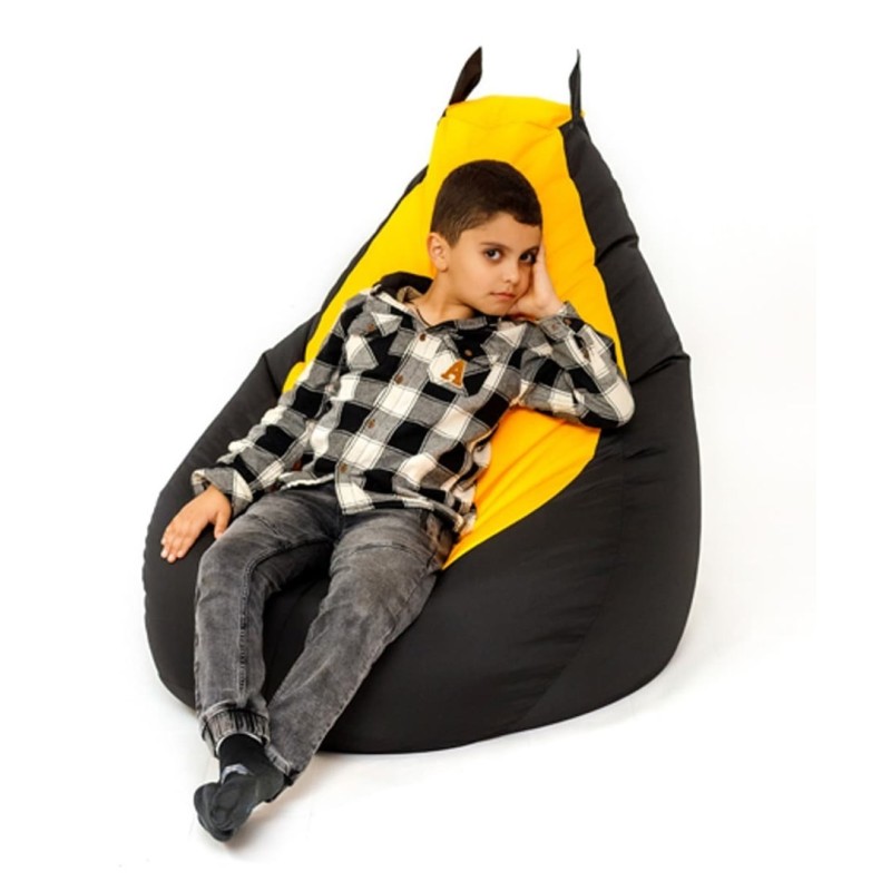 Sako bag pouffe Batman black-yellow XL 130 x 90 cm Sako bag pouffe Batman black-yellow XL 130 x 90 cm