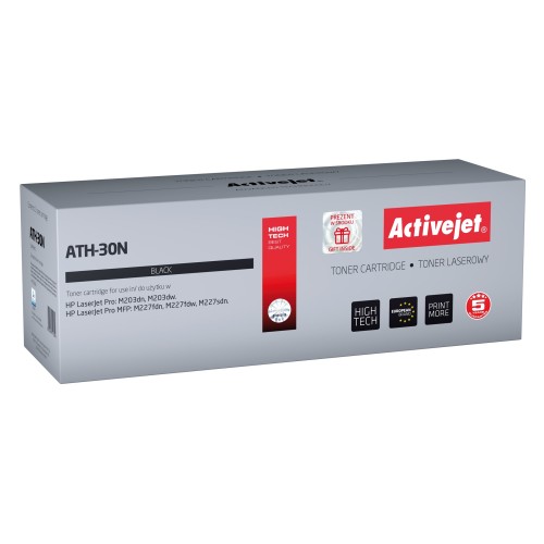 Activejet ATH-30N toner (replacement for HP 30A CF230A; Supreme; 1600 pages; black) Activejet ATH-30N toner (replacement for HP 30A CF230A; Supreme; 1600 pages; black)