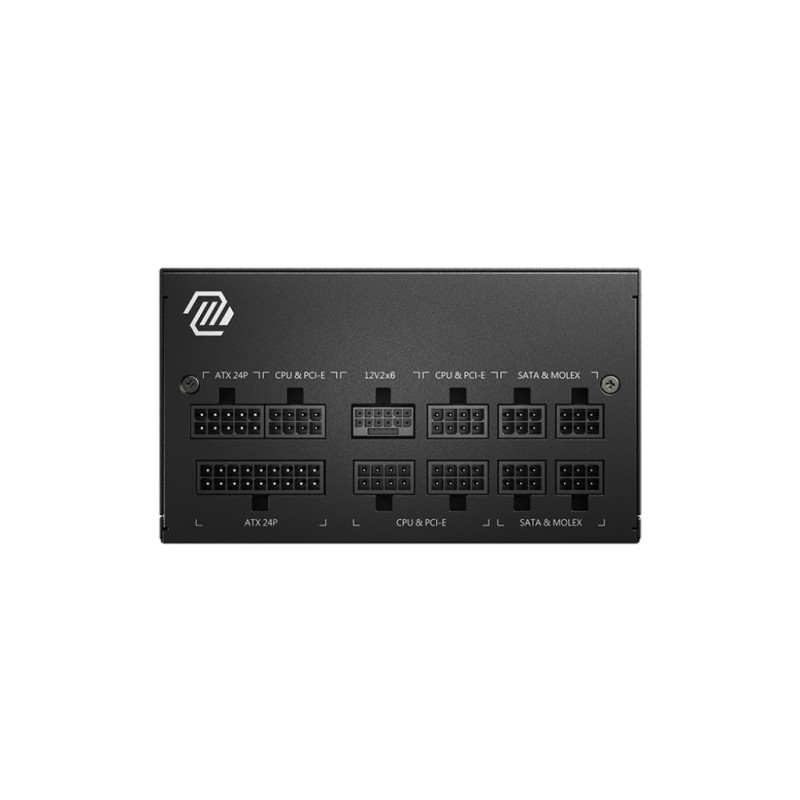 MSI MAG A850GL PCIE5 power supply unit 850 W 20+4 pin ATX ATX Black MSI MAG A850GL PCIE5 power supply unit 850 W 20+4 pin ATX ATX Black