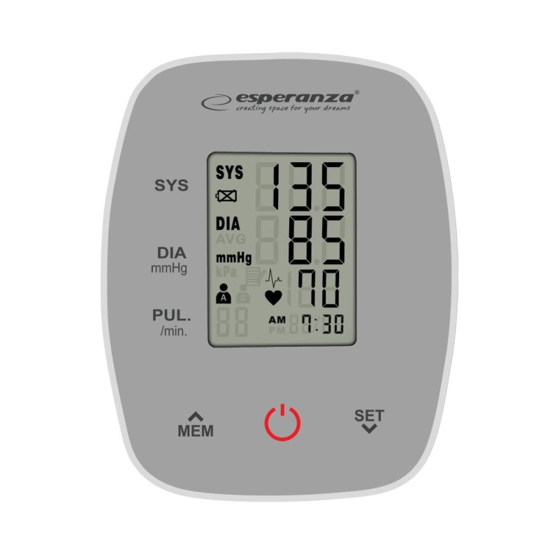 Esperanza ECB007 upper arm blood pressure monitor Esperanza ECB007 upper arm blood pressure monitor