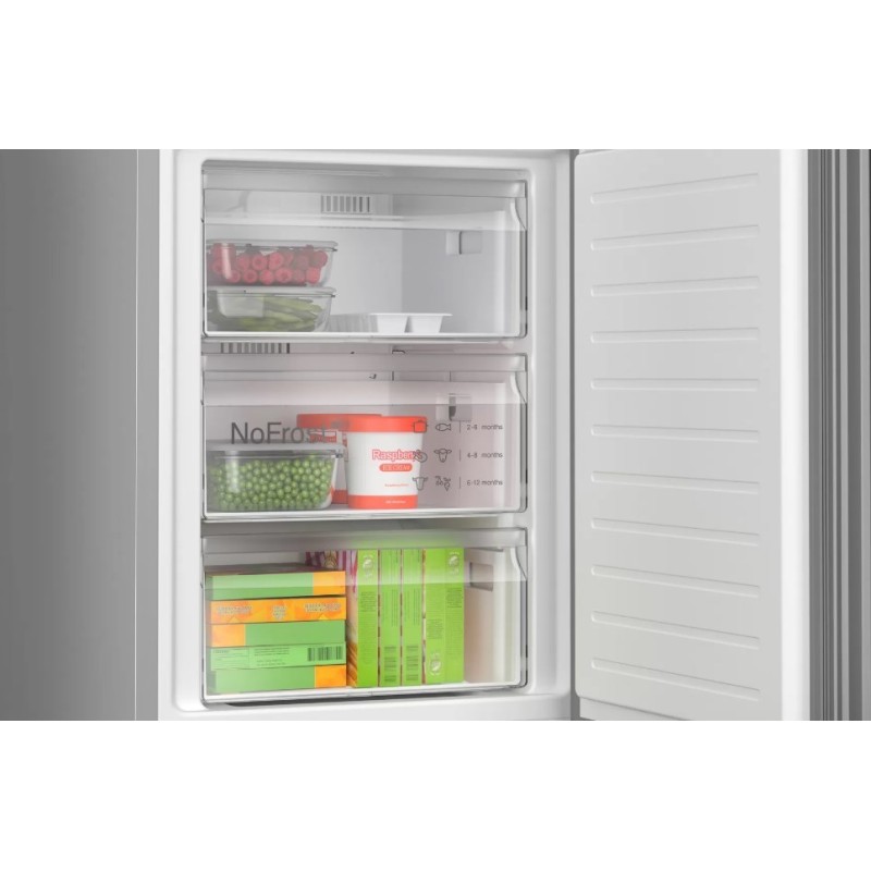 Bosch Serie 6 KGN39LBCF fridge-freezer Freestanding 363 L C Black